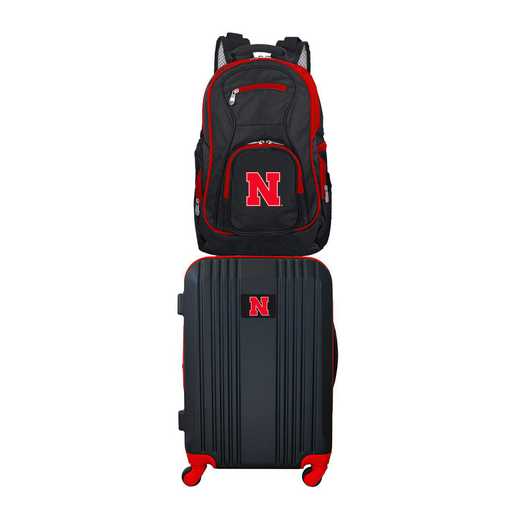 CLNBL108: NCAA Nebraska Cornhuskers 2 PC ST Luggage / Backpack